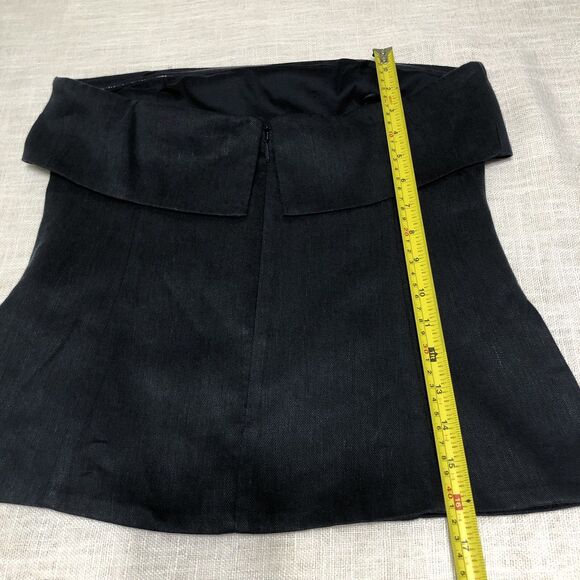 Aritzia Babaton Element Tube Top Size 8 Linen Blend Twill  Minimalist Quiet Luxe - Picture 13 of 13